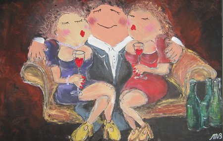 FEELGOOD schilderijen & producten Schilderij 'At the sofa'