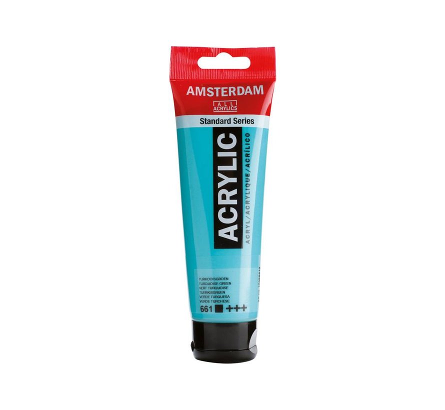 Amsterdam Standard Series Acrylverf Tube 120 ml Turkooisgroen 661