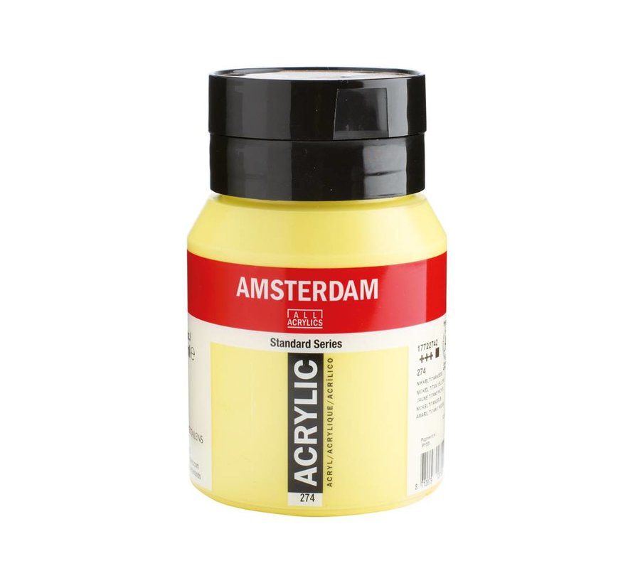 Amsterdam Standard Series Acrylverf Pot 500 ml Nikkeltitaangeel 274