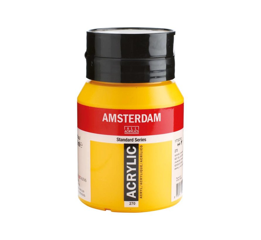 Amsterdam Standard Series Acrylverf Pot 500 ml Azogeel Donker 270