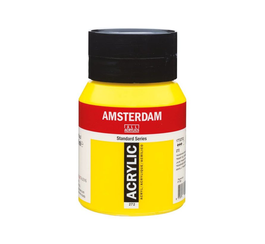 Amsterdam Standard Series Acrylverf Pot 500 ml Transparantgeel Middel 272