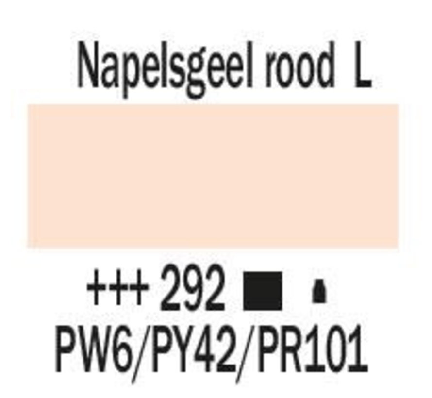 Amsterdam Standard Series Acrylverf Pot 500 ml Napelsgeel Rood Licht 292