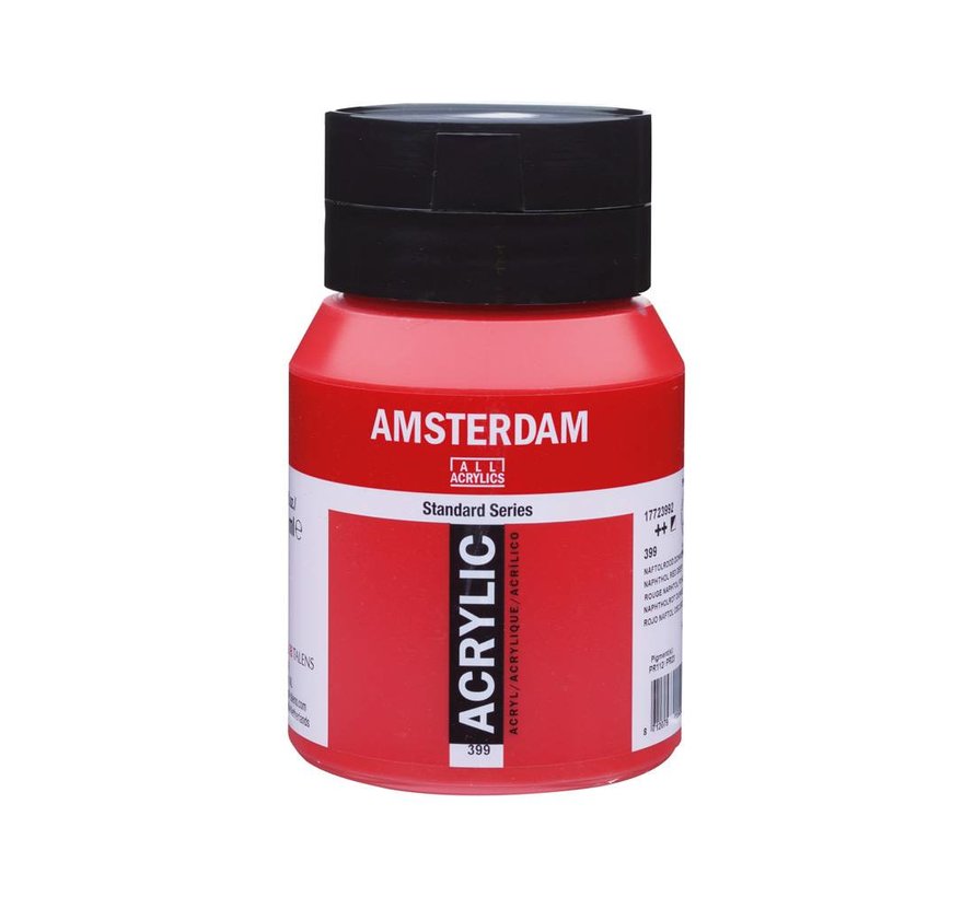 Amsterdam Standard Series Acrylverf Pot 500 ml Naftolrood Donker 399