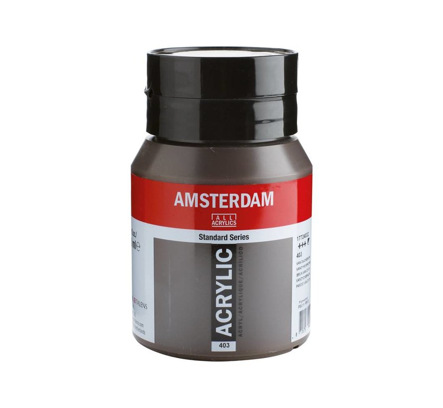 Amsterdam acrylverf 500ml standard 403 Van Dijckbruin