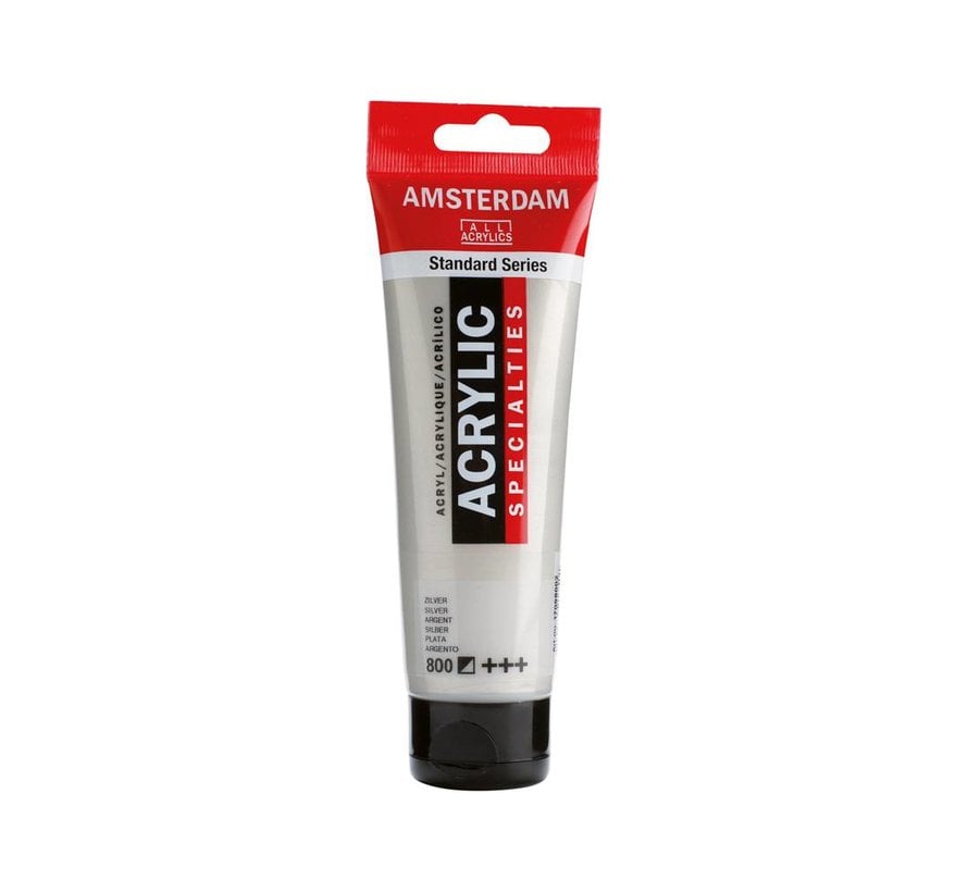 Amsterdam Standard Series Acrylverf Tube 120 ml Zilver 800