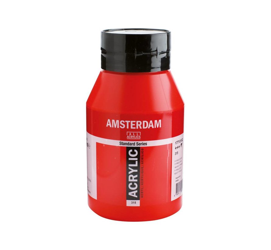 Amsterdam Standard Series Acrylverf Pot 1000 ml Pyrrolerood 315