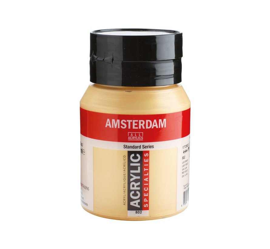 Amsterdam Standard Series Acrylverf Pot 500 ml Lichtgoud 802