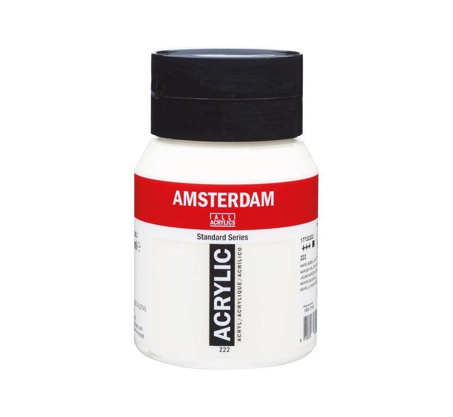 Amsterdam Standard Series Acrylverf Pot 500 ml Napelsgeel Licht 222