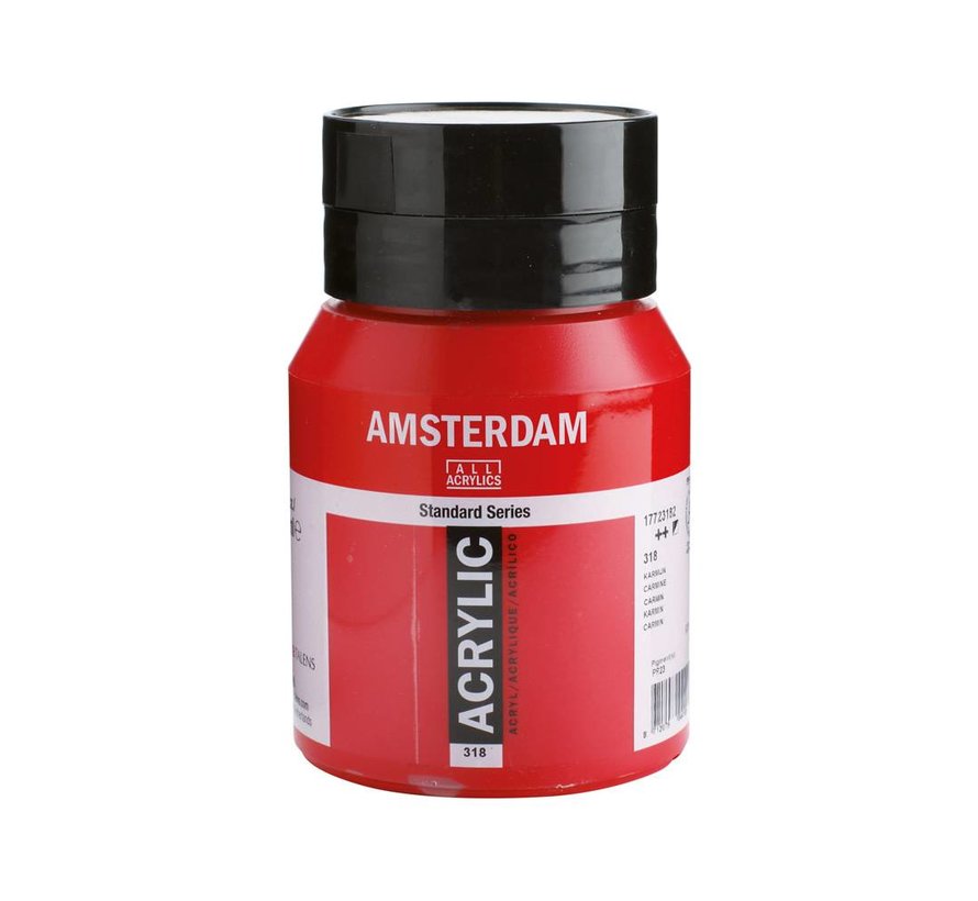 Amsterdam Standard Series Acrylverf Pot 500 ml Karmijn 318