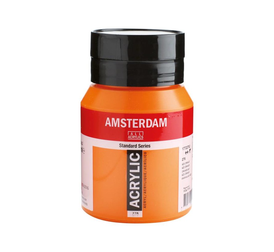 Amsterdam Standard Series Acrylverf Pot 500 ml Azo-Oranje 276