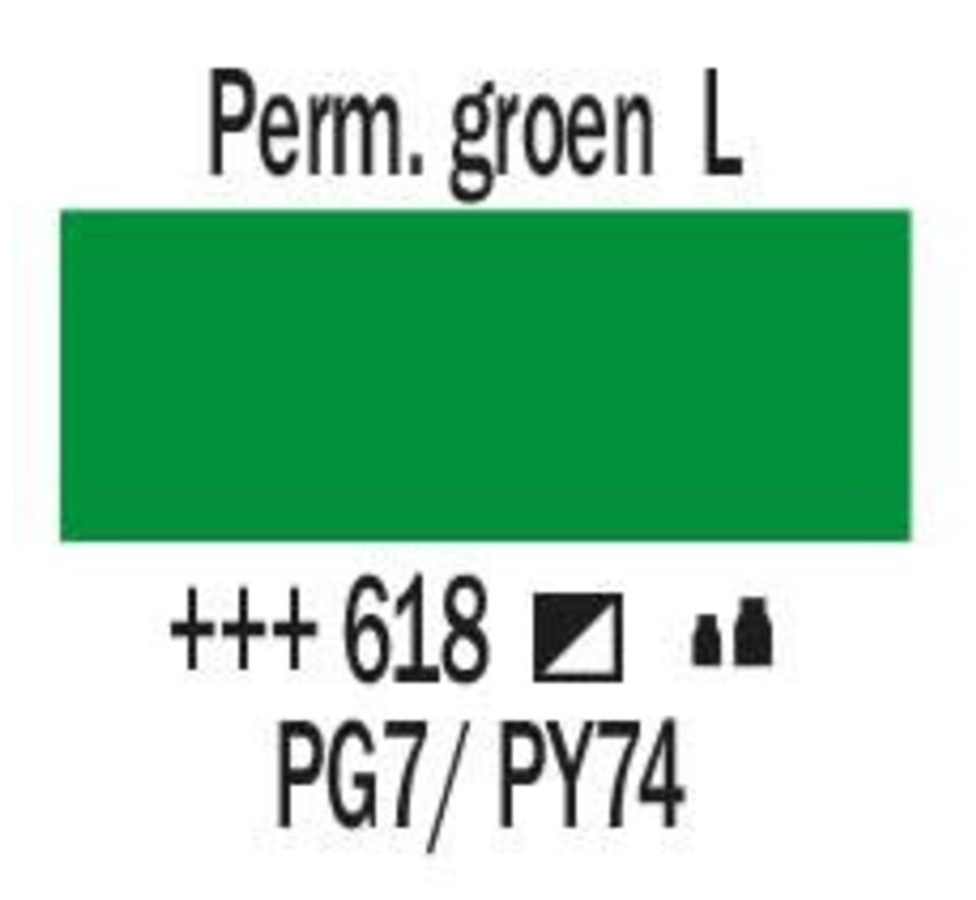 Amsterdam Standard Series Acrylverf Pot 500 ml Permanentgroen Licht 618