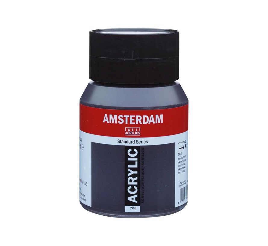 Amsterdam Standard Series Acrylverf Pot 500 ml Paynesgrijs 708