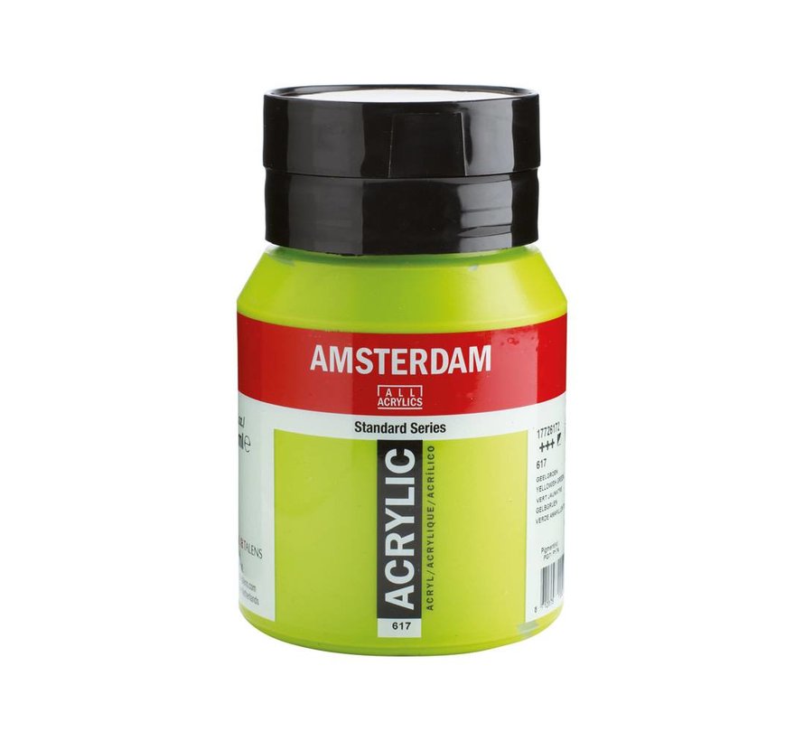 Amsterdam Standard Series Acrylverf Pot 500 ml Geelgroen 617