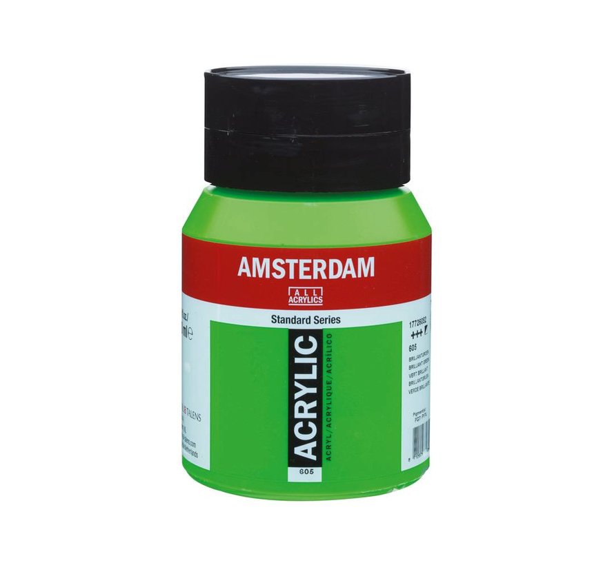 Amsterdam Standard Series Acrylverf Pot 500 ml Briljantgroen 605