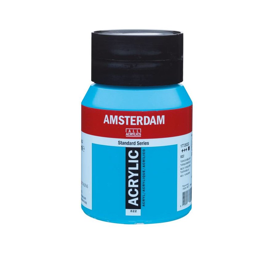 Amsterdam Standard Series Acrylverf Pot 500 ml Turkooisblauw 522