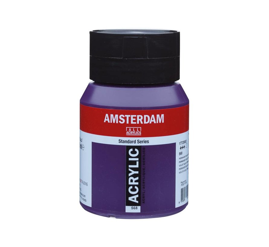 Amsterdam Standard Series Acrylverf Pot 500 ml Permanentblauwviolet 568