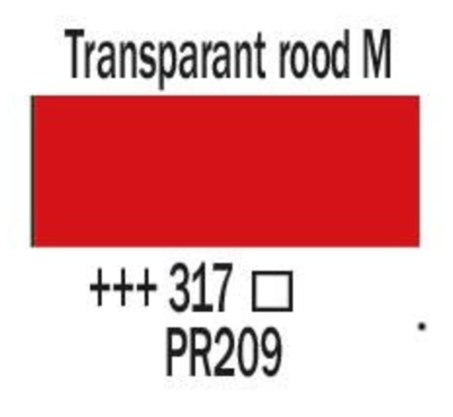 Amsterdam Standard Series Acrylverf Tube 120 ml Transparantrood Middel 317