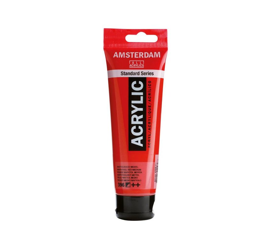 Amsterdam Standard Series Acrylverf Tube 120 ml Naftolrood Middel 396