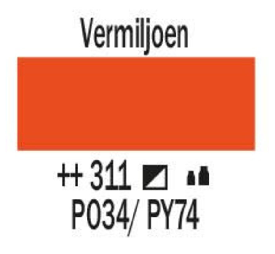 Amsterdam Standard Series Acrylverf Tube 120 ml Vermiljoen 311