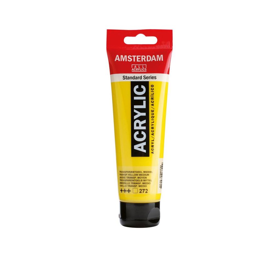 Amsterdam acrylverf 120ml standard 272 Transparantgeel middel