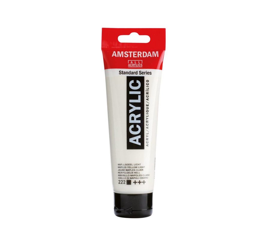 Amsterdam Standard Series Acrylverf Tube 120 ml Napelsgeel Licht 222