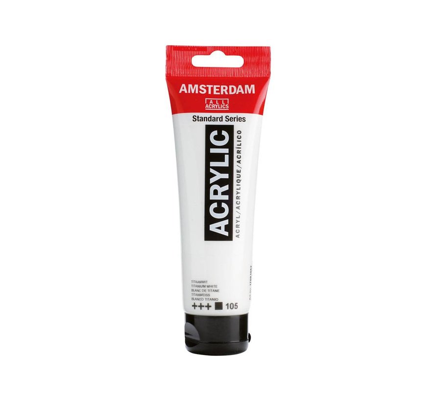 Amsterdam Standard Series Acrylverf Tube 120 ml Titaanwit 105