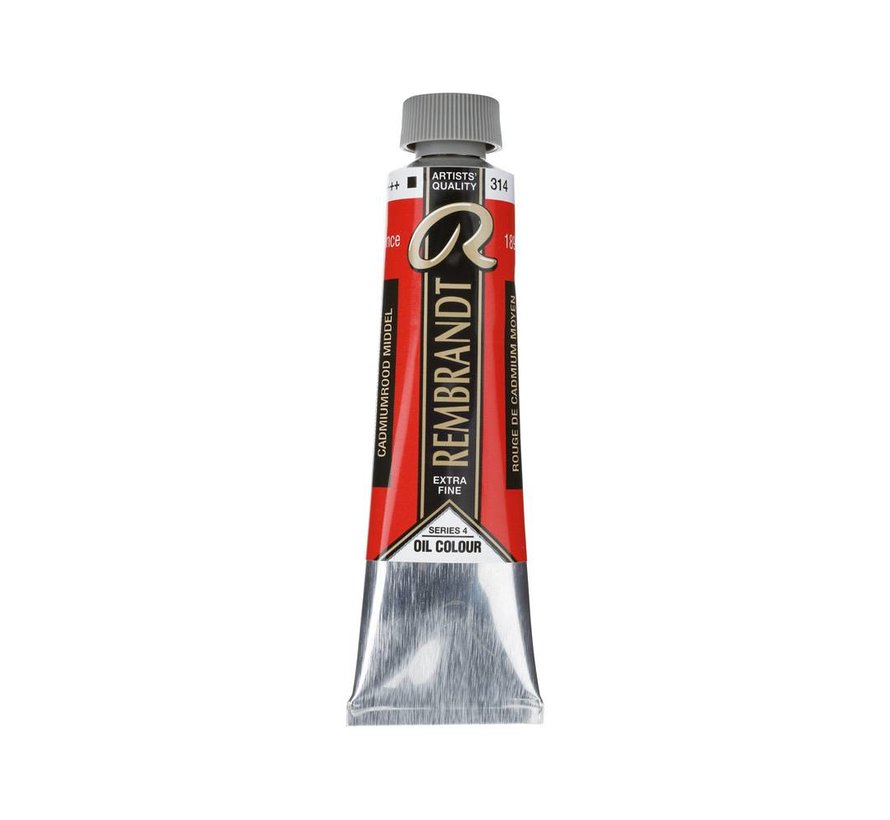 Rembrandt Olieverf Tube 40 ml Cadmiumrood Middel 314