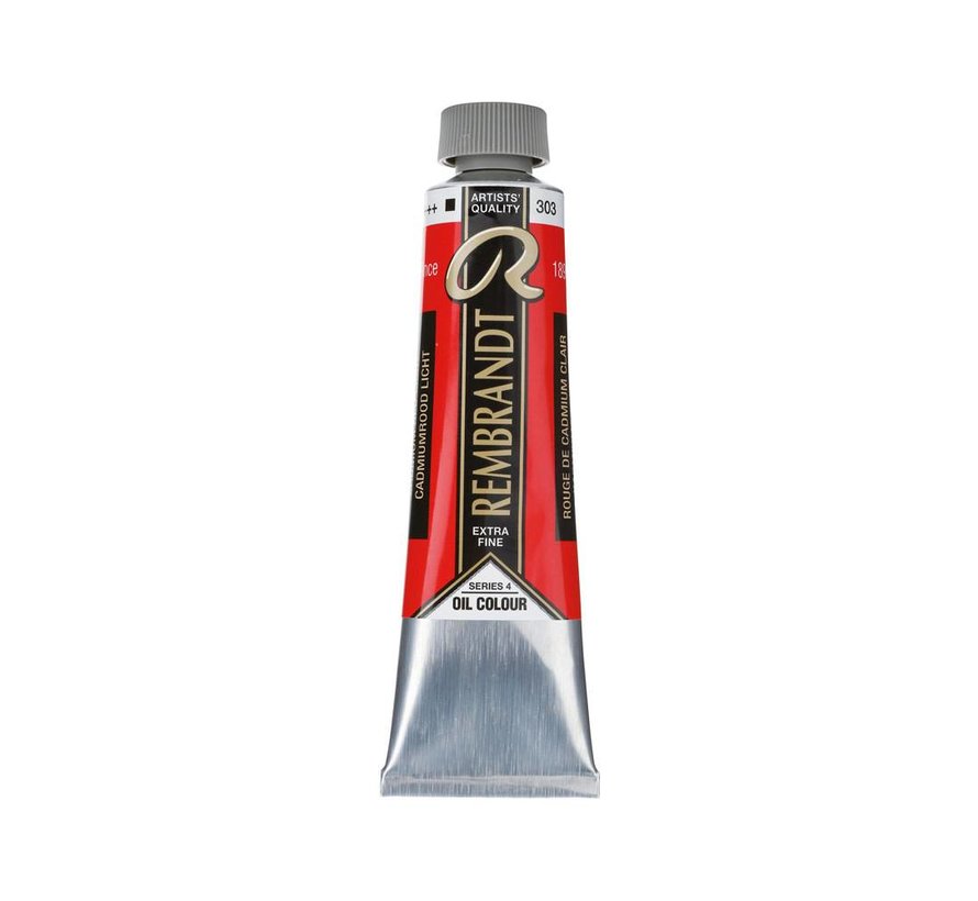 Rembrandt Olieverf Tube 40 ml Cadmiumrood Licht 303