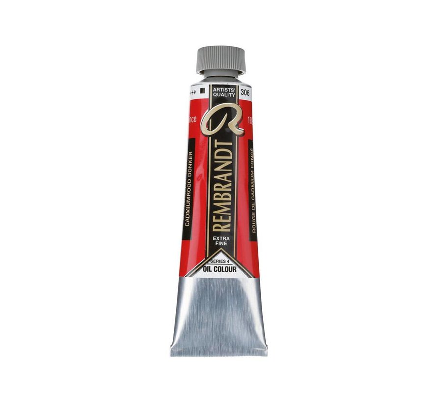 Rembrandt Olieverf Tube 40 ml Cadmiumrood Donker 306