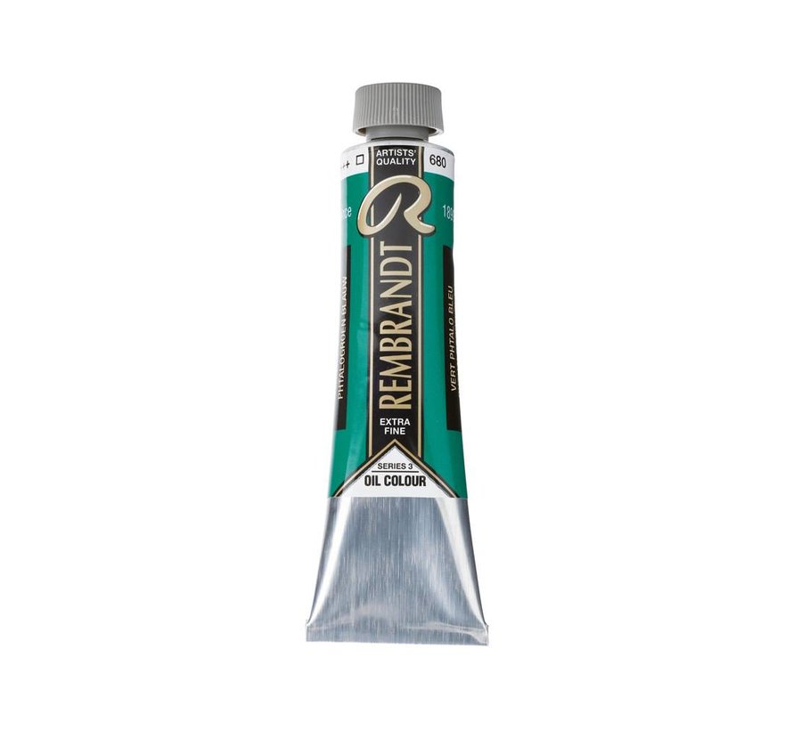 Rembrandt Olieverf Tube 40 ml Phtalogroen Blauwachtig 680