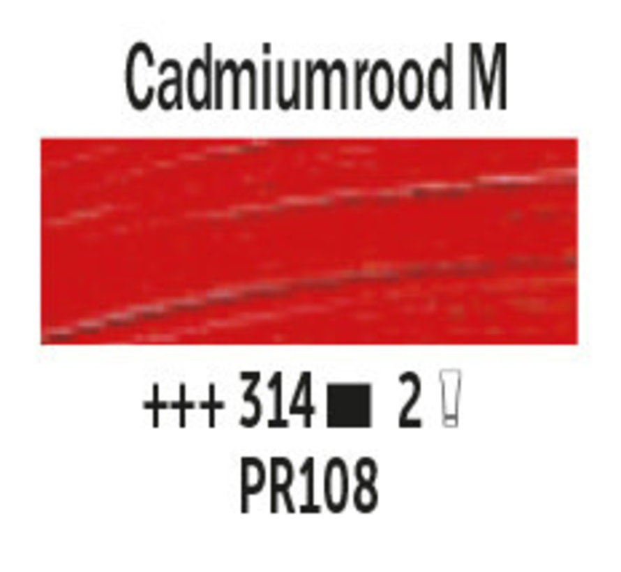 Van Gogh 200ml olieverf 314 Cadmiumrood middel