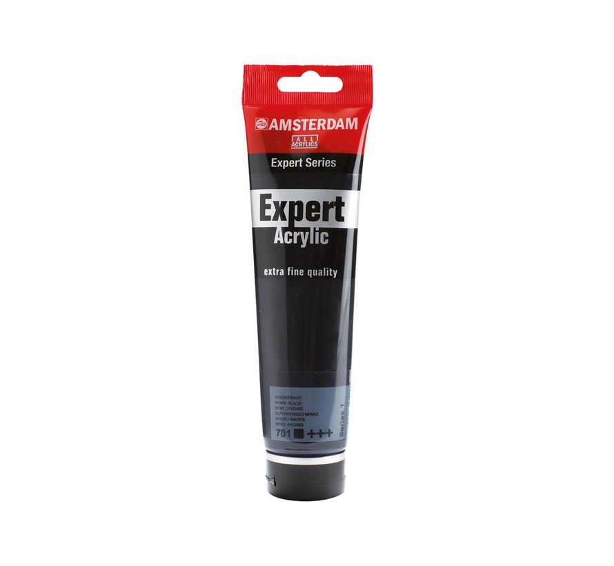 Amsterdam Expert Series Acrylverf Tube 150 ml Ivoorzwart 701