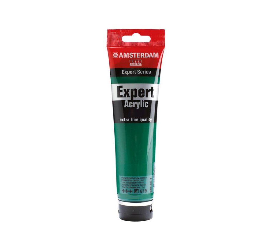 Amsterdam Expert Series Acrylverf Tube 150 ml Permanentgroen Donker 619