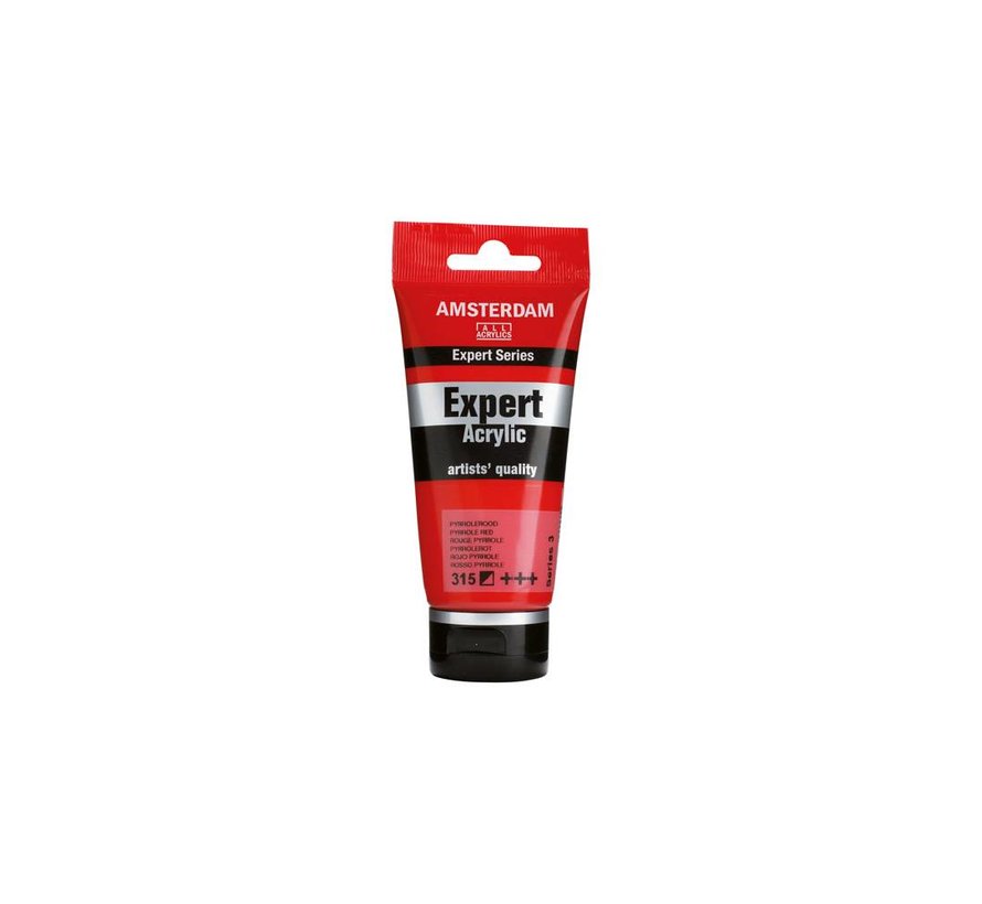 Amsterdam Expert Series Acrylverf Tube 75 ml Pyrrolerood 315