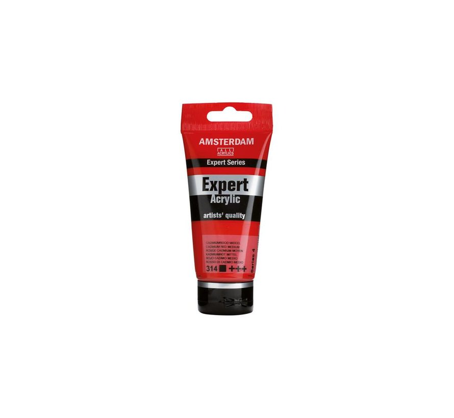 Amsterdam Expert Series Acrylverf Tube 75 ml Cadmiumrood Middel 314