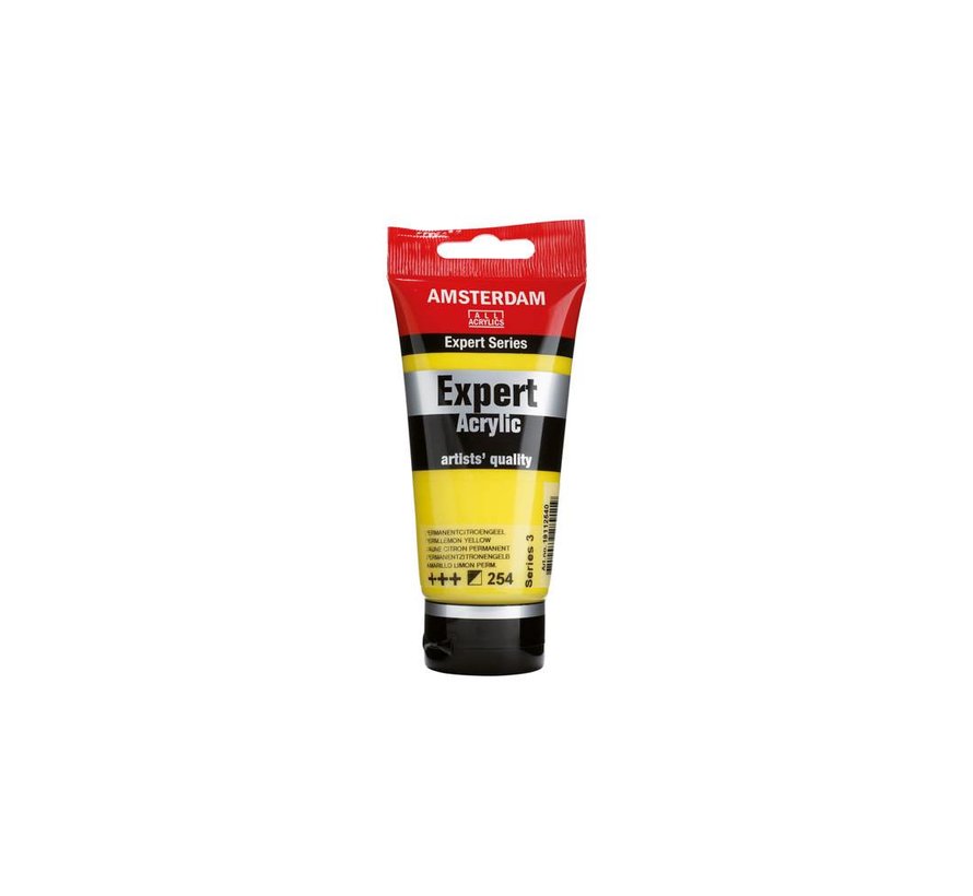 Amsterdam Expert Series Acrylverf Tube 75 ml Permanent Citroengeel 254