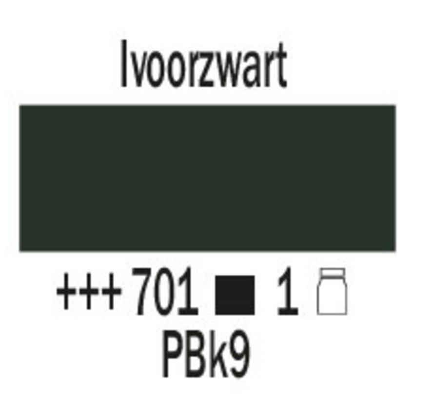Amsterdam expert 75ml acrylverf 701 Ivoorzwart
