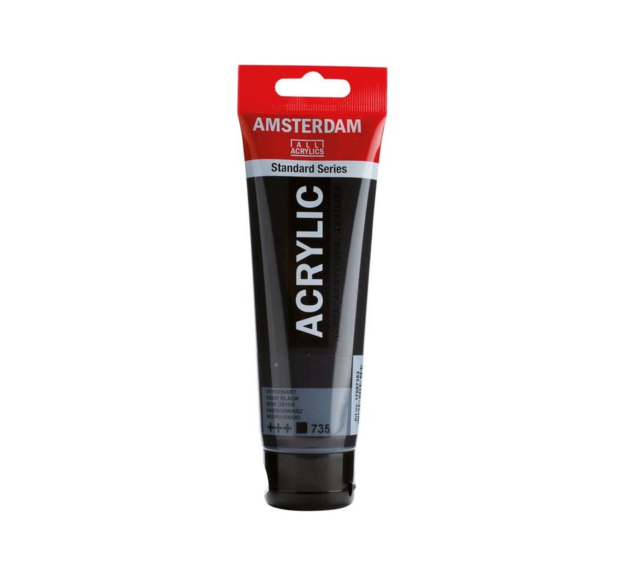 Amsterdam Standard Series Acrylverf Tube 120 ml Oxydzwart 735