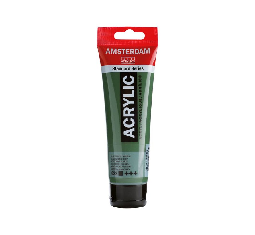 Amsterdam Standard Series Acrylverf Tube 120 ml Olijfgroen Donker 622