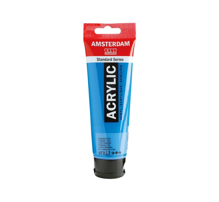 Amsterdam Standard Series Acrylverf Tube 120 ml Primaircyaan 572