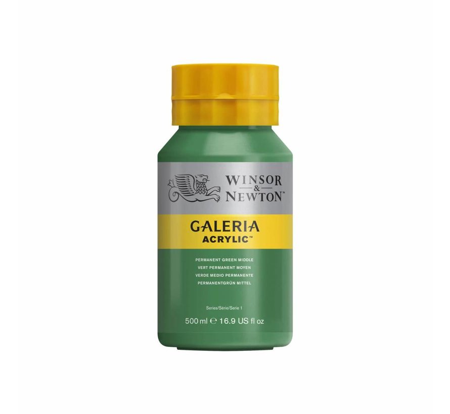 Galeria acrylverf 500ml Permanent Green Middle 484