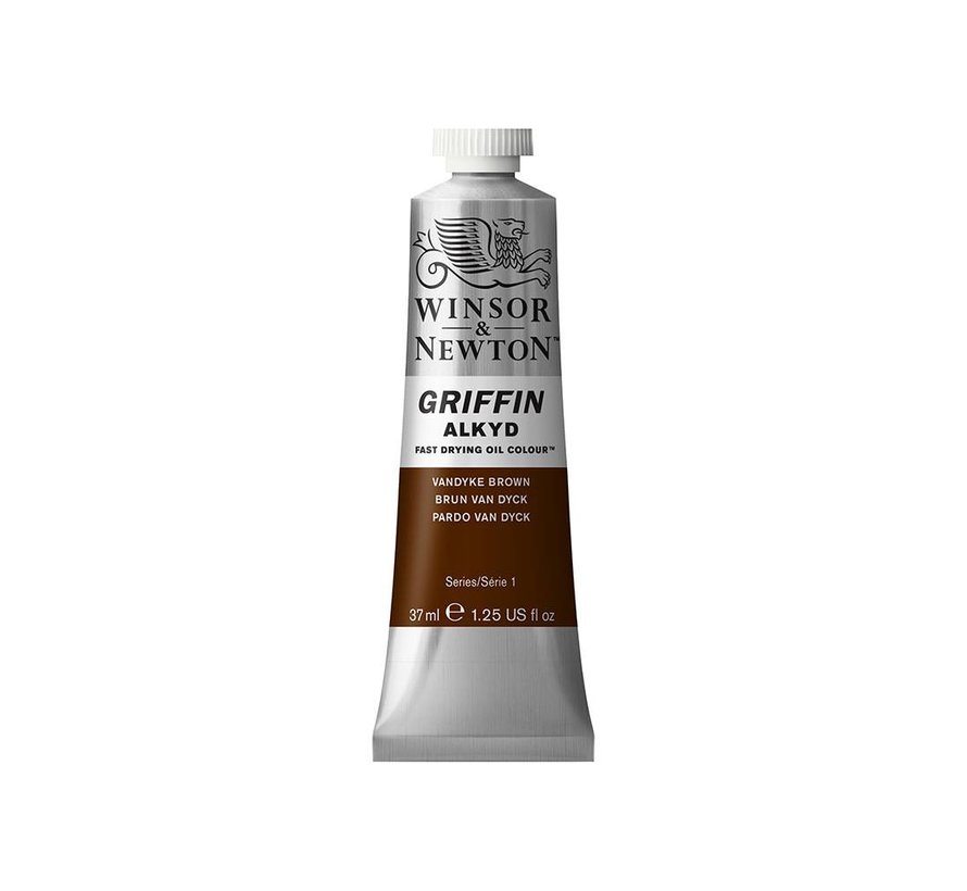 W&N Griffin Alkyd olieverf 37ml Vandyke Brown 676