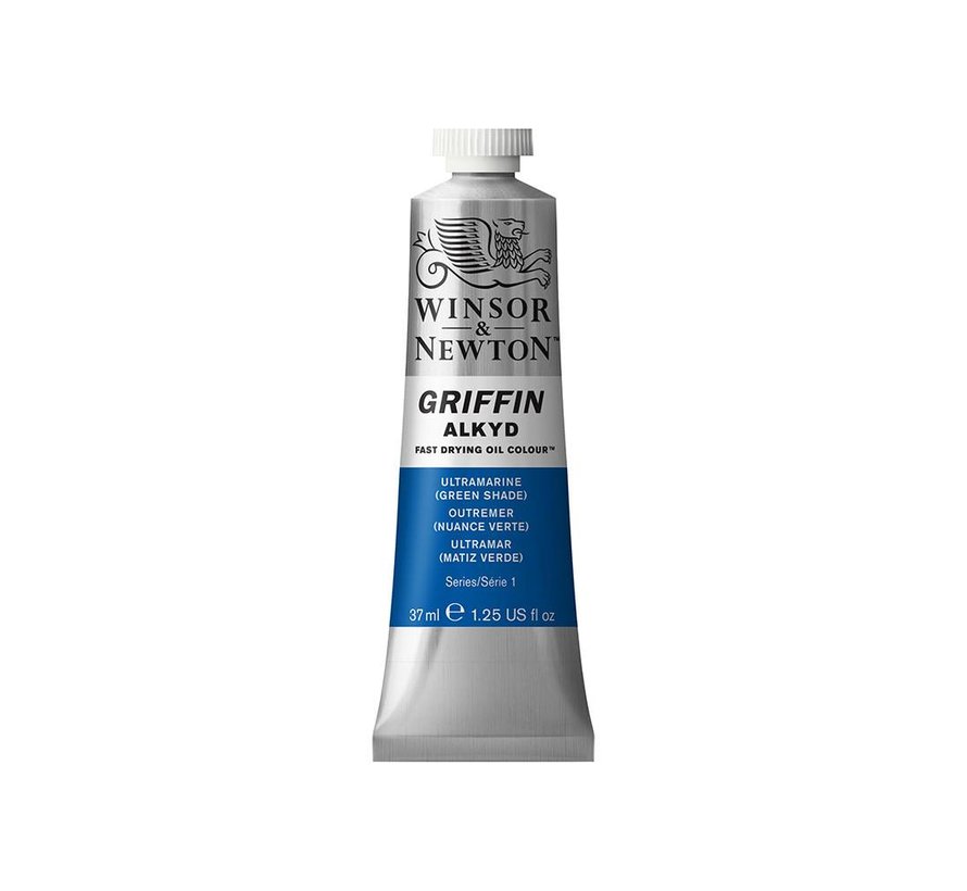 W&N Griffin Alkyd olieverf 37ml Ultramarine (Green shade) 667