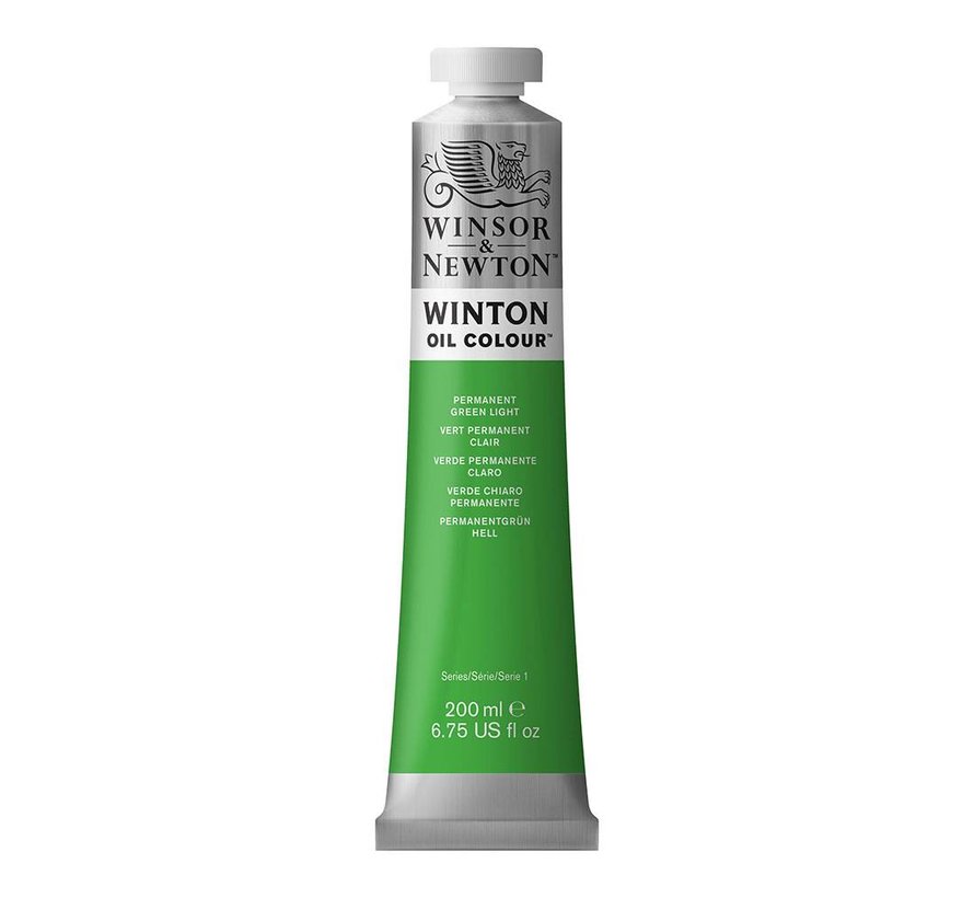 W&N Winton olieverf 200ml Permanent Green Light 483