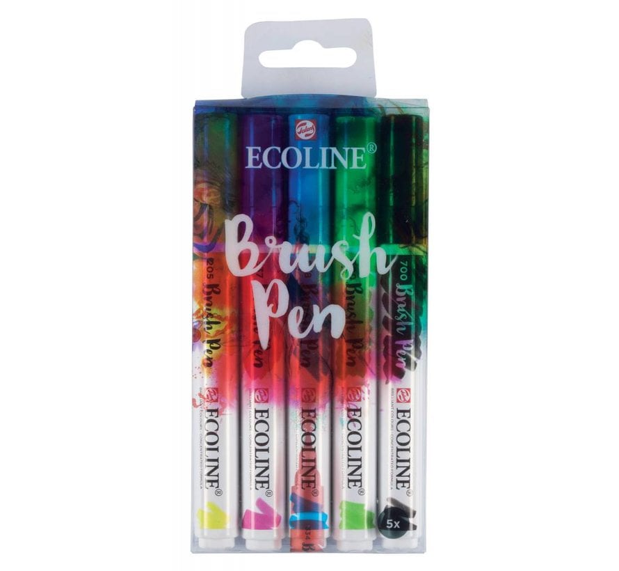 Ecoline brushpen set 5