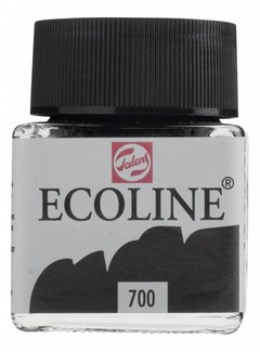 Royal Talens Ecoline Vloeibare Waterverf Fles 30ml Zwart 700