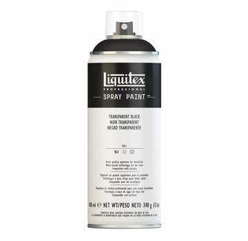 Liquitex Acrylverf spuitbus 400ml Transparent Black