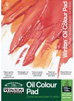 Winsor & Newton Winton Olieverfblok 1-zijdig gelijmd 230gr. 10 vel A4