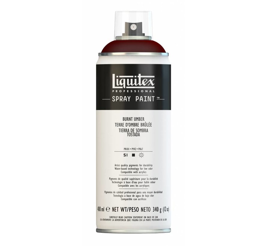 Liquitex acrylverf spuitbus 400ml Burnt Umber (0128)