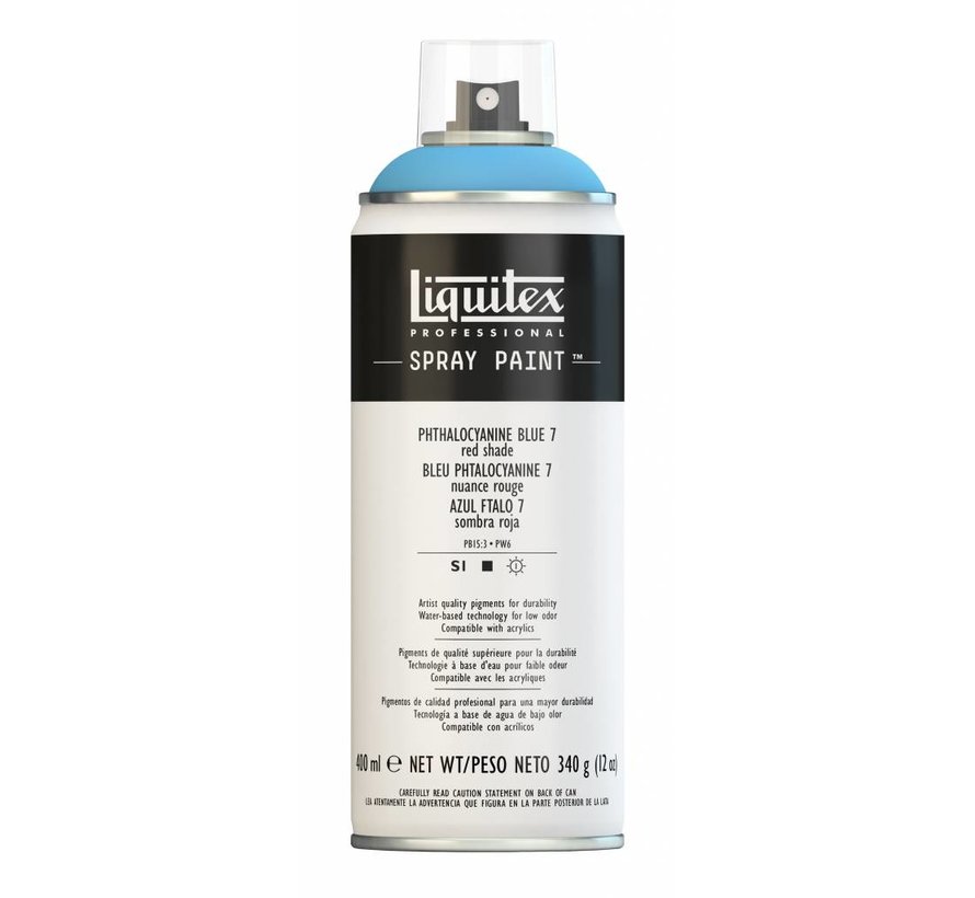 Liquitex acrylverf spuitbus 400ml Phthalo Blue 7 (Red shade) (7316)